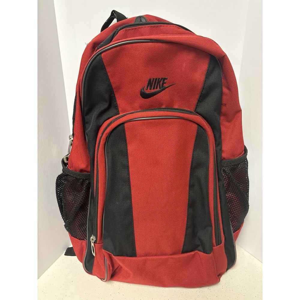 Vintage Large Red And Black Nike Backpack